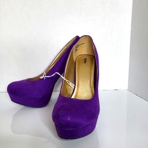 Mossimo Paisley Faux Suede High Heel